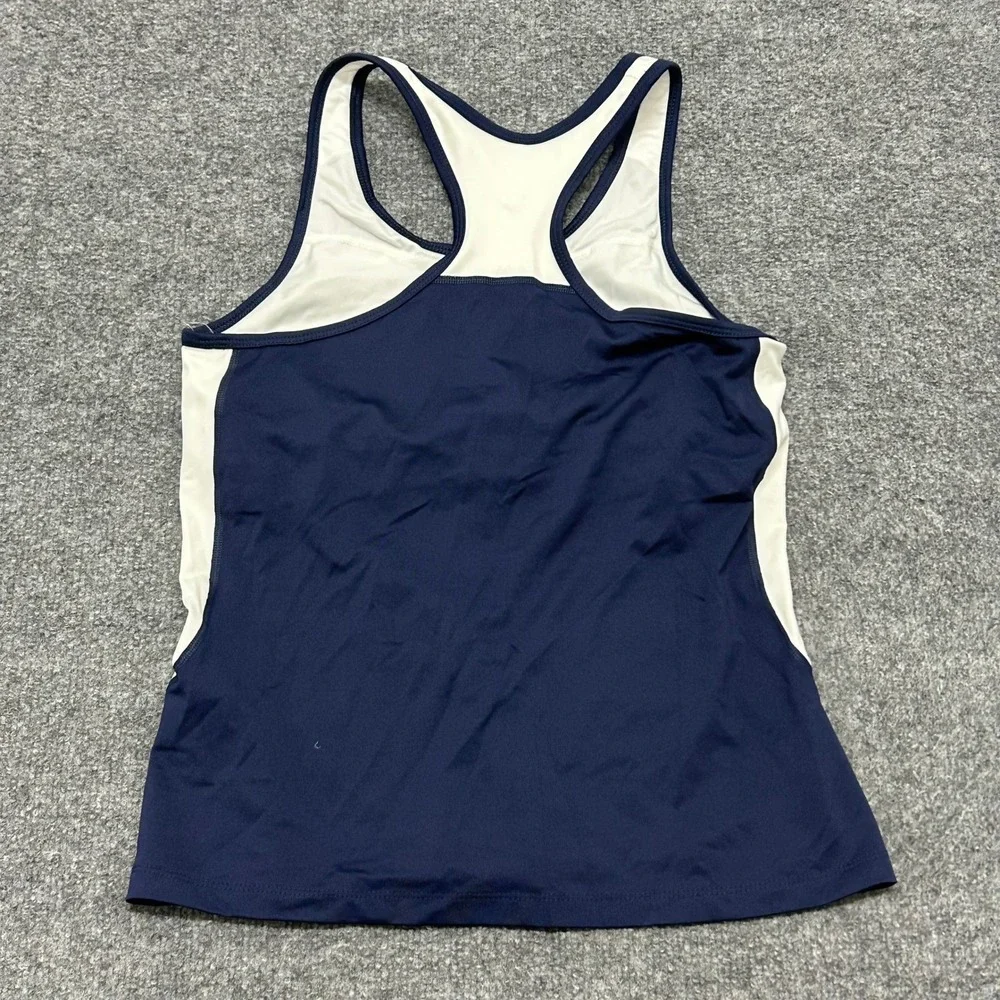 Nike Tank Top Womens Size M Navy Blue Dri-Fit Wings TC Racerback Athletic Run
